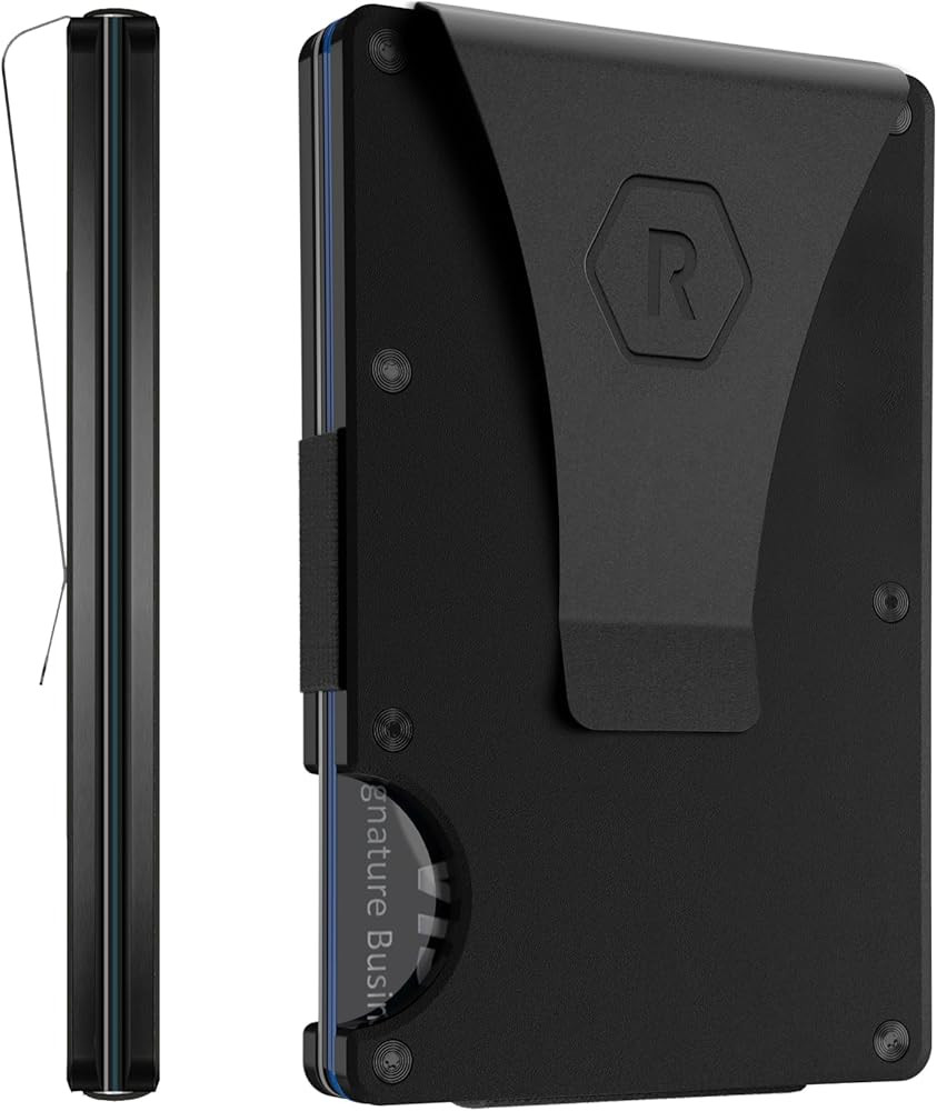 The Ridge Titanium Wallets for Men Matte Black | Amazon (US)