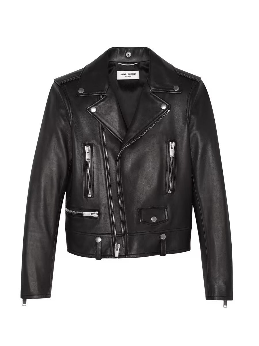 Motorcycle Jacket In Lambskin | Saks Fifth Avenue