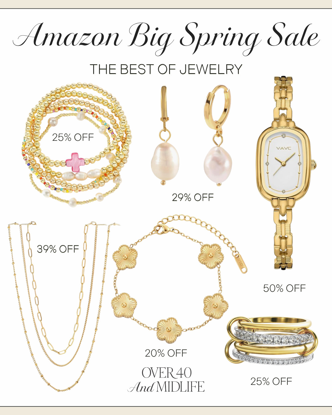 Amazon Big Spring Sale - Fashion Finds ✨

amazon jewelry // gold jewelry // gold necklace // gold bracelet // gold ring // gold earrings // amazon fashion // amazon finds // amazon style 

 #LTKgrwm #LTKootd #LTKSeasonal