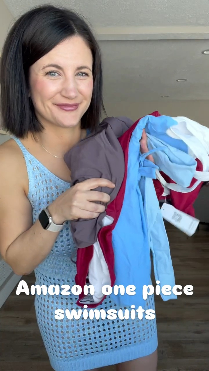 One piece mom friendly swimsuits! These all work for Hoc summers! In a medium in all! 5'2 140ish pounds 32G, 28 jeans 

#LTKMidsize #LTKSwim #LTKPetite