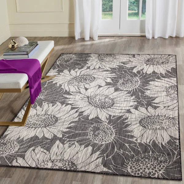 Bergholt Floral Indoor / Outdoor Rug | Wayfair North America