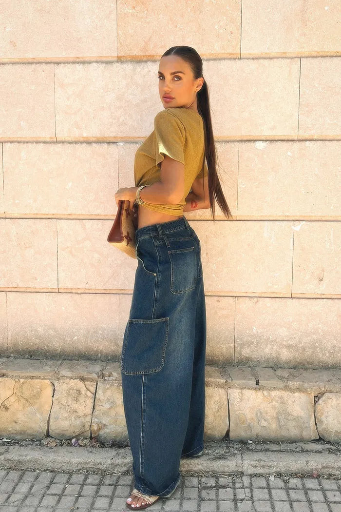 Nico 1967 Cargo Jeans in Cotton Denim | Fabrique