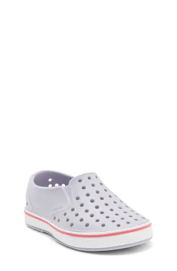 Native Shoes Kids' Miles Water Friendly Slip-On Sneaker in Futprp/shlwht at Nordstrom Rack, Size 9 M | Nordstrom Rack