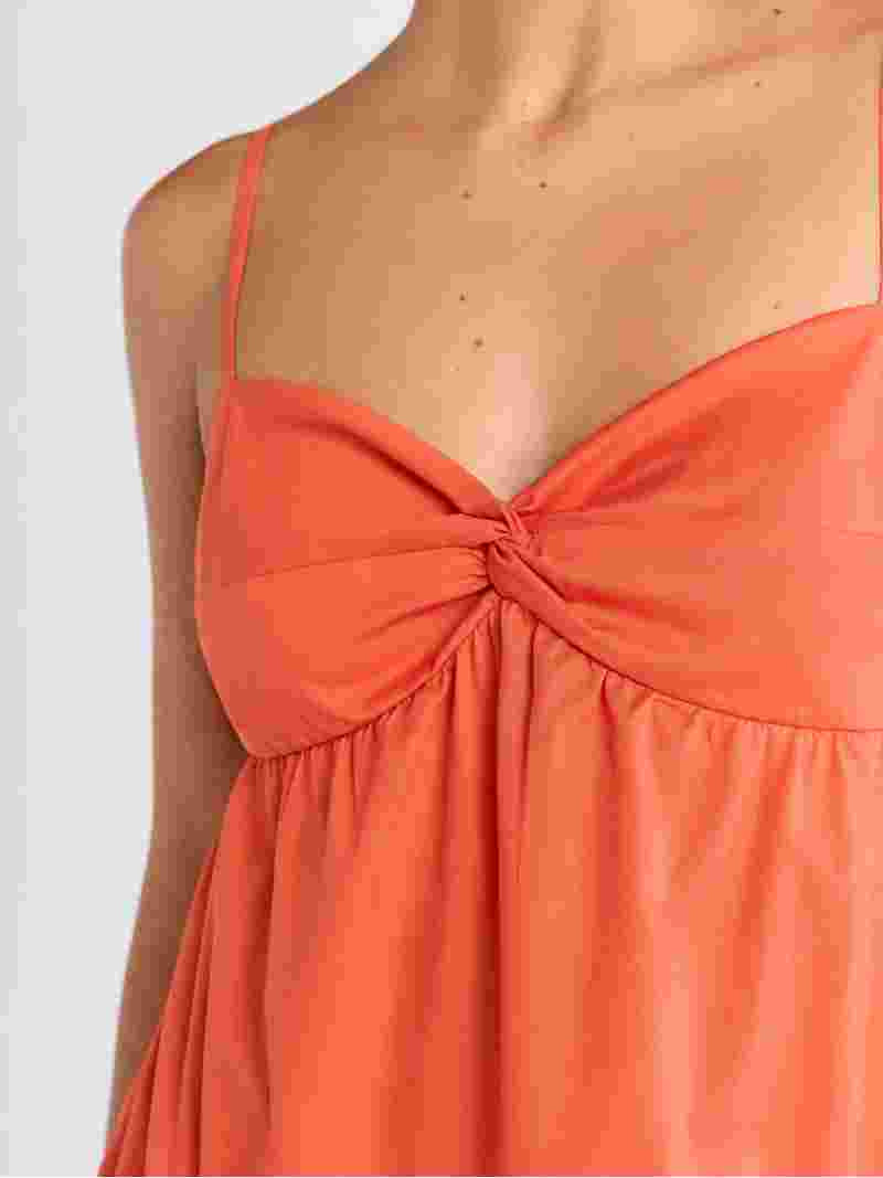 Free Assembly Women's Twist Front Cotton Maxi Dress, Sizes XS-XXXL | Walmart (US)