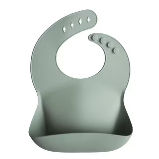 Mushie Silicone Baby Bib - Cambridge Blue | Target