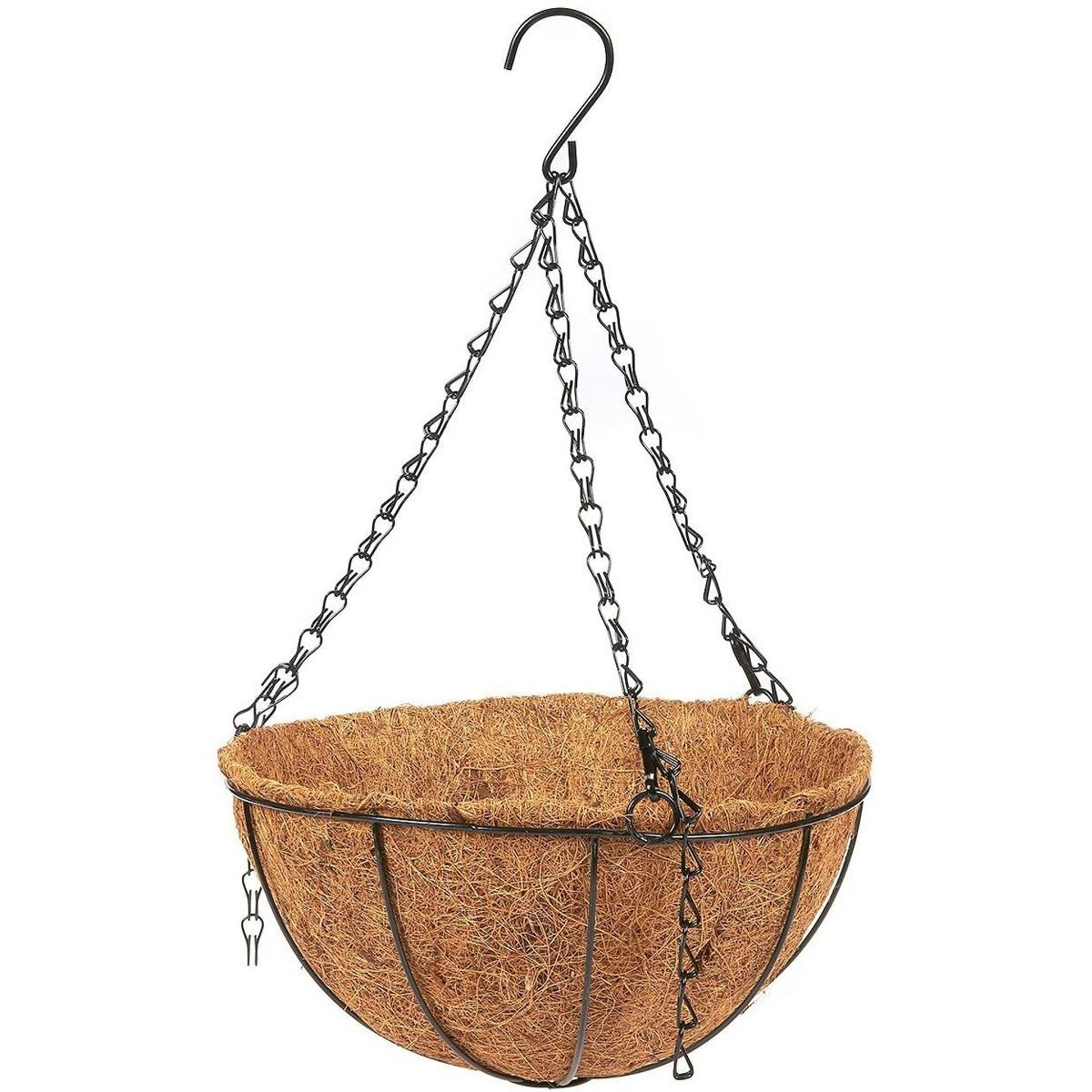 10 Inch Hanging Plants Basket for Outdoor with Coco Coir Liner, Metal Hanger for Flower Garden Pa... | Target