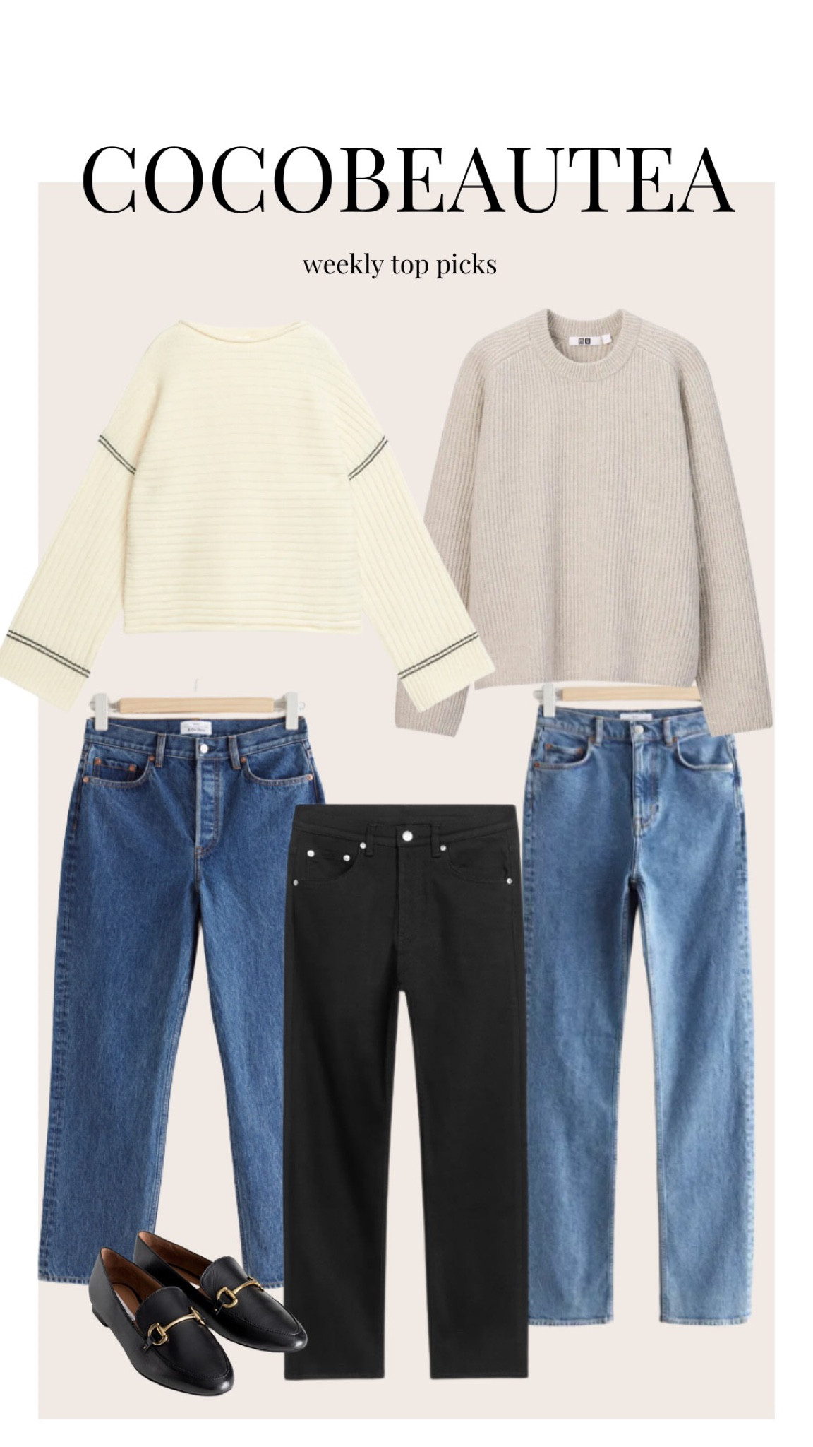 Aw top picks, autumn winter fashion, black stretch jeans, &other stories, vintage jeans, outfit inspiration, Arket, black loafers, crew neck jumper, wool jumper 

#LTKstyletip #LTKSeasonal #LTKeurope