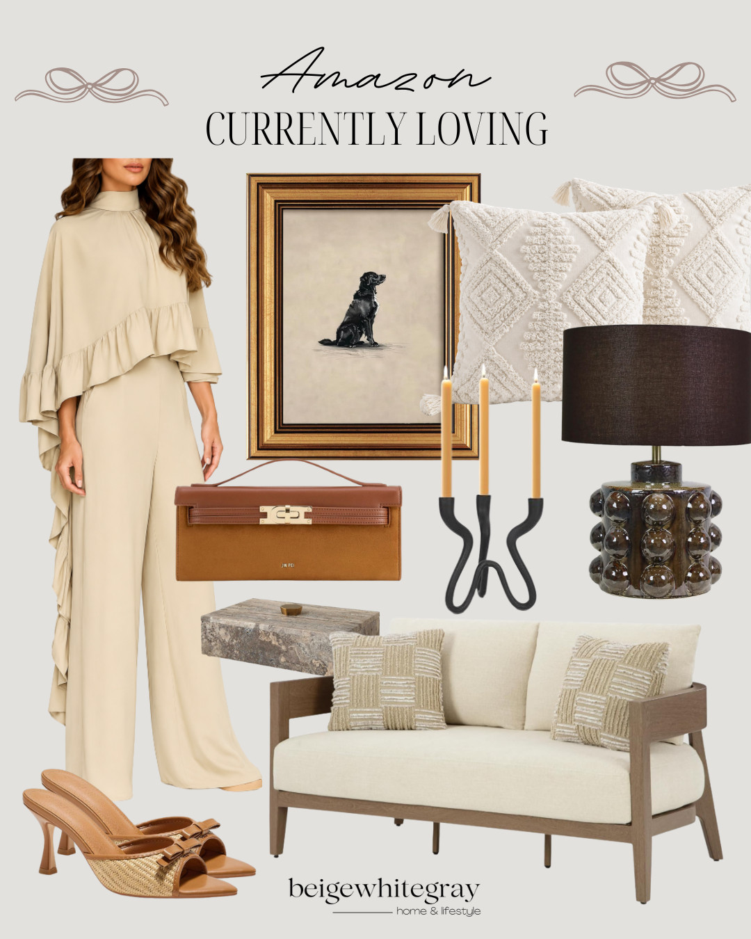 Loving these Amazon finds! Perfect for a cozy living room and a stylish outfit. #HomeDecor #OOTD