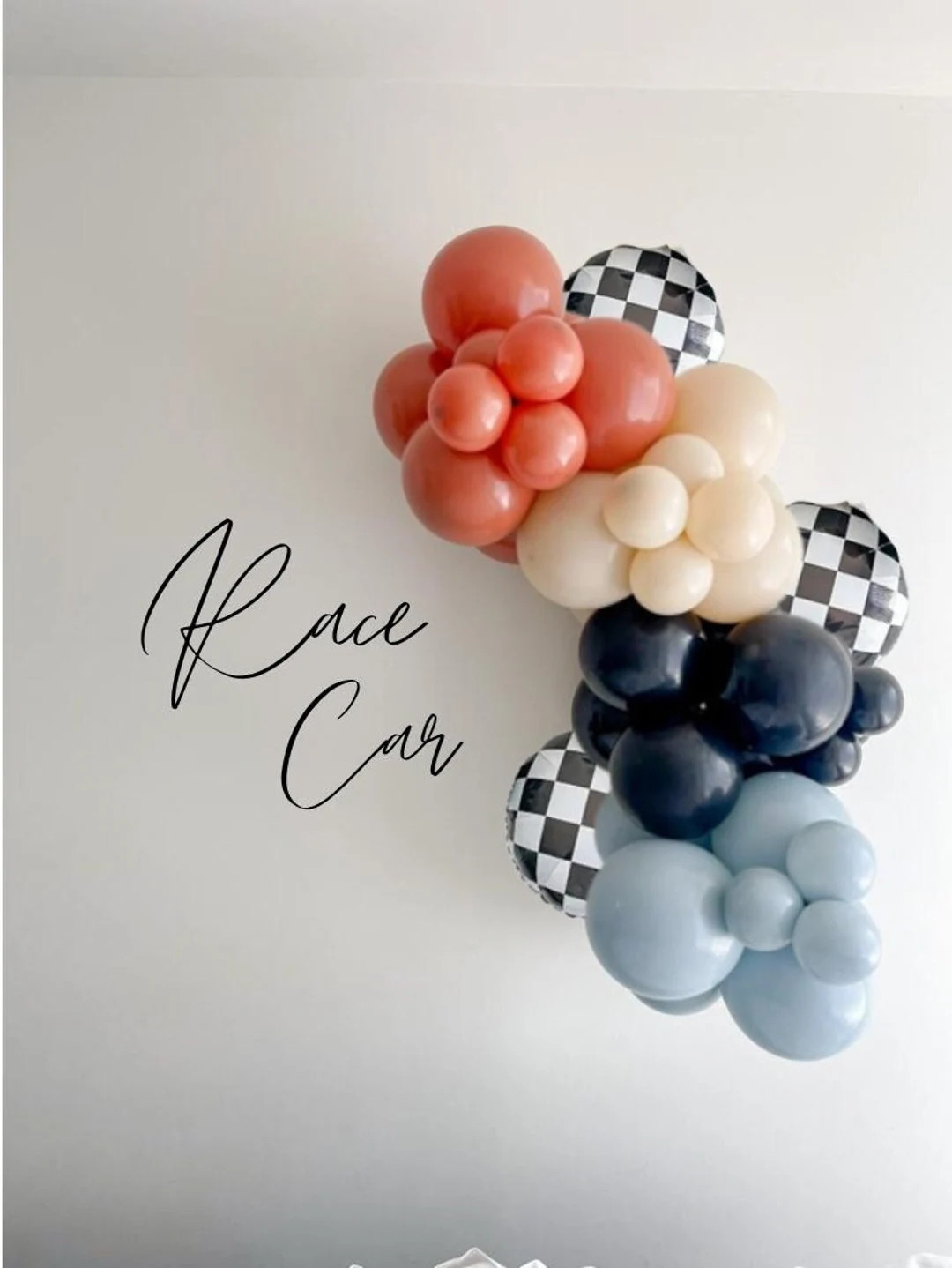 Muted Race Car Themed  DIY Balloon Garland Kit | Birthday Car themed Balloon Arch | Two Fast Part... | Etsy (US)