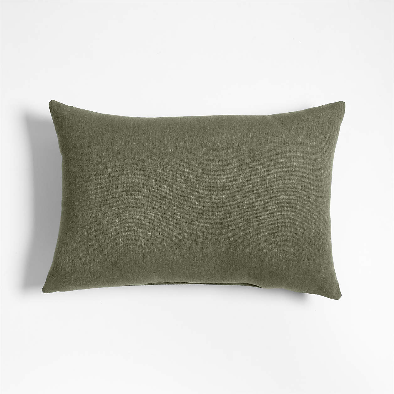 Sunbrella Canvas 20"x13" Fern Green Outdoor Throw Pillow + Reviews | Crate & Barrel | Crate & Barrel