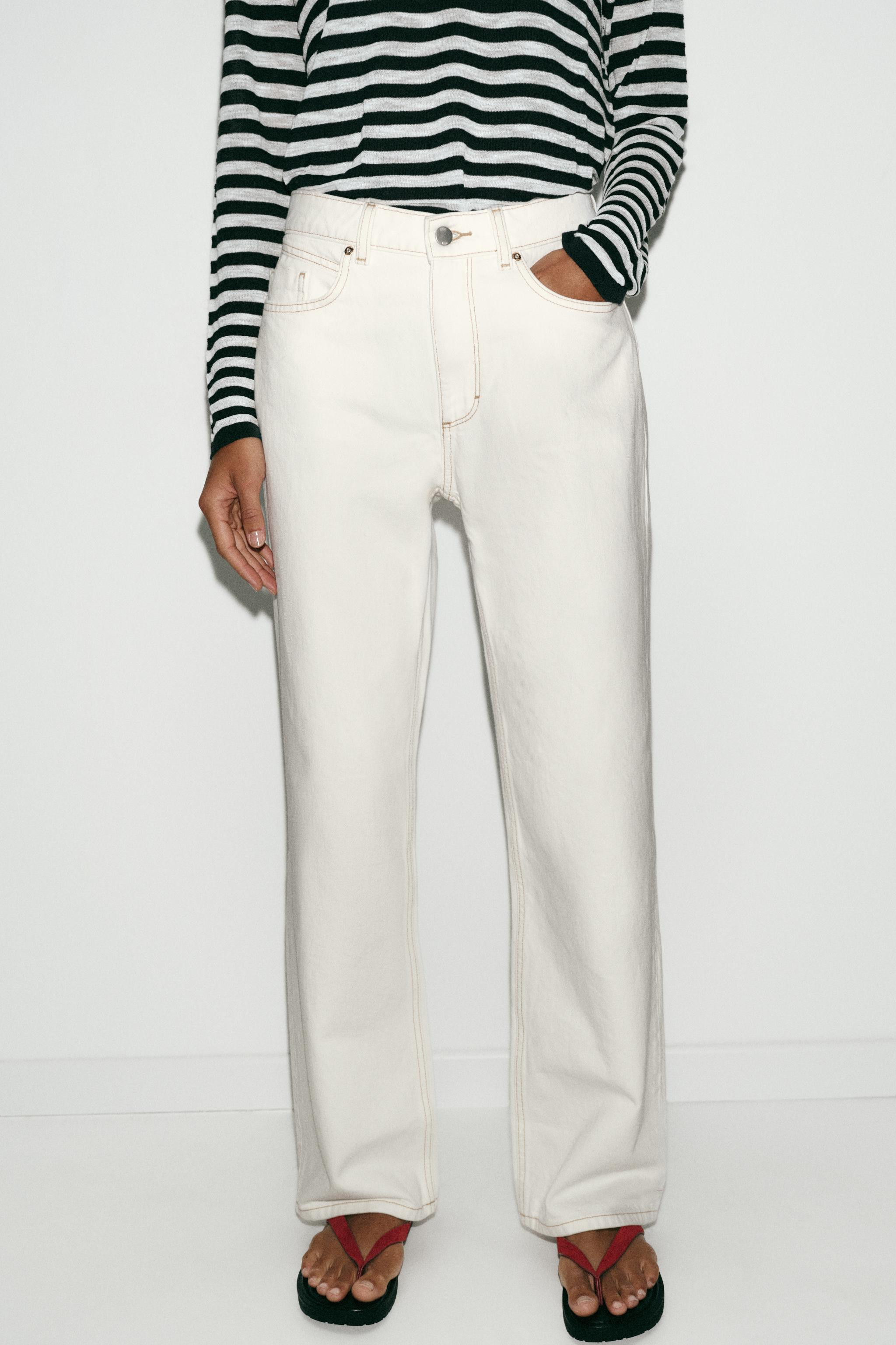 Z.03 STRAIGHT HIGH-WAIST LONG LENGTH JEANS | Zara US