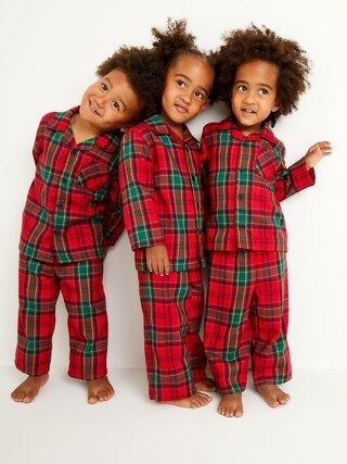 Unisex Plaid Pajama Set for Toddler & Baby | Old Navy (US)