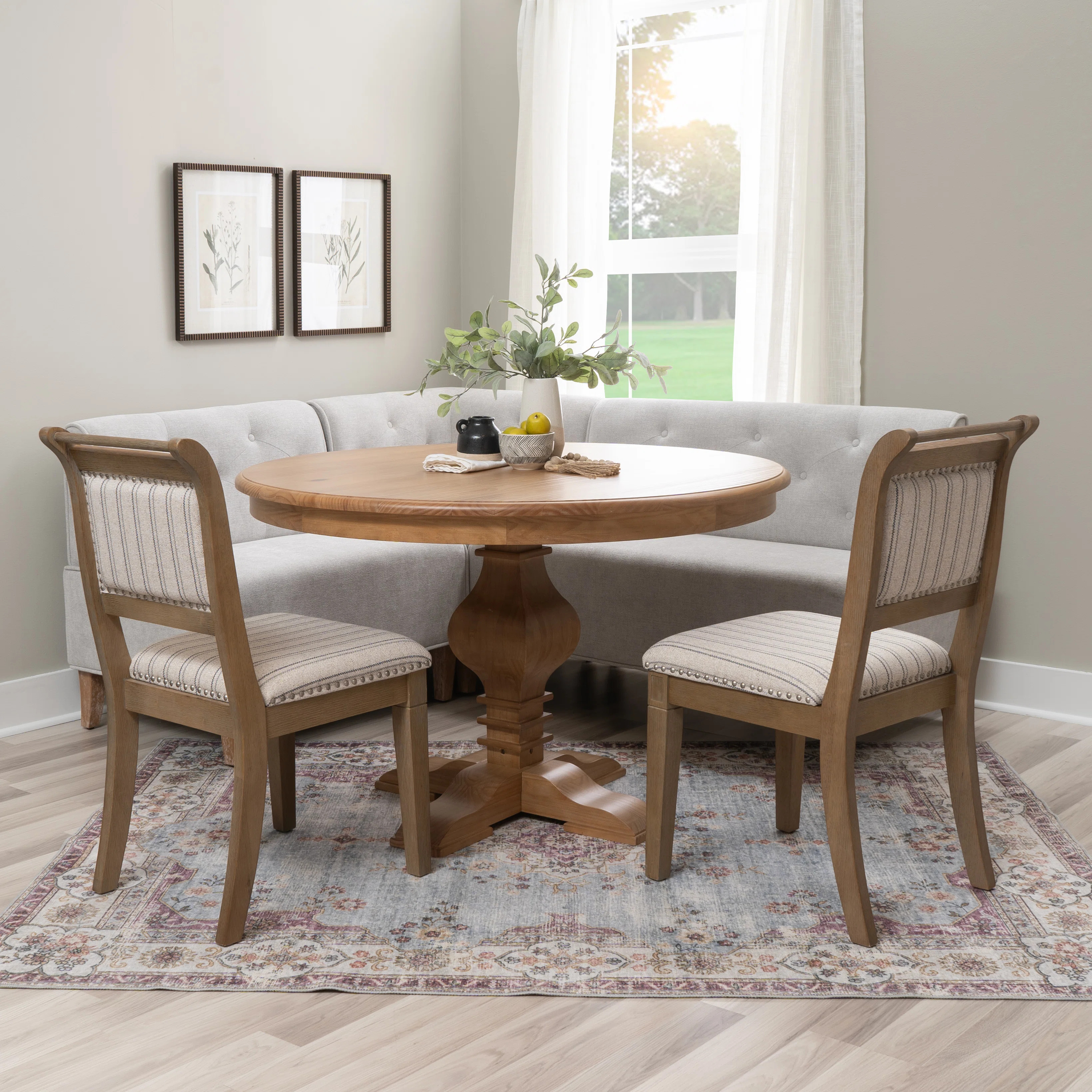 Winston Porter Hernandes 4-Piece Natural Upholstered Nook Set & Reviews | Wayfair | Wayfair North America