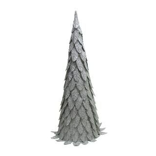 18" Silver & Snow Silver Paper Leaf Christmas Tabletop Tree by Ashland® | Michaels Stores