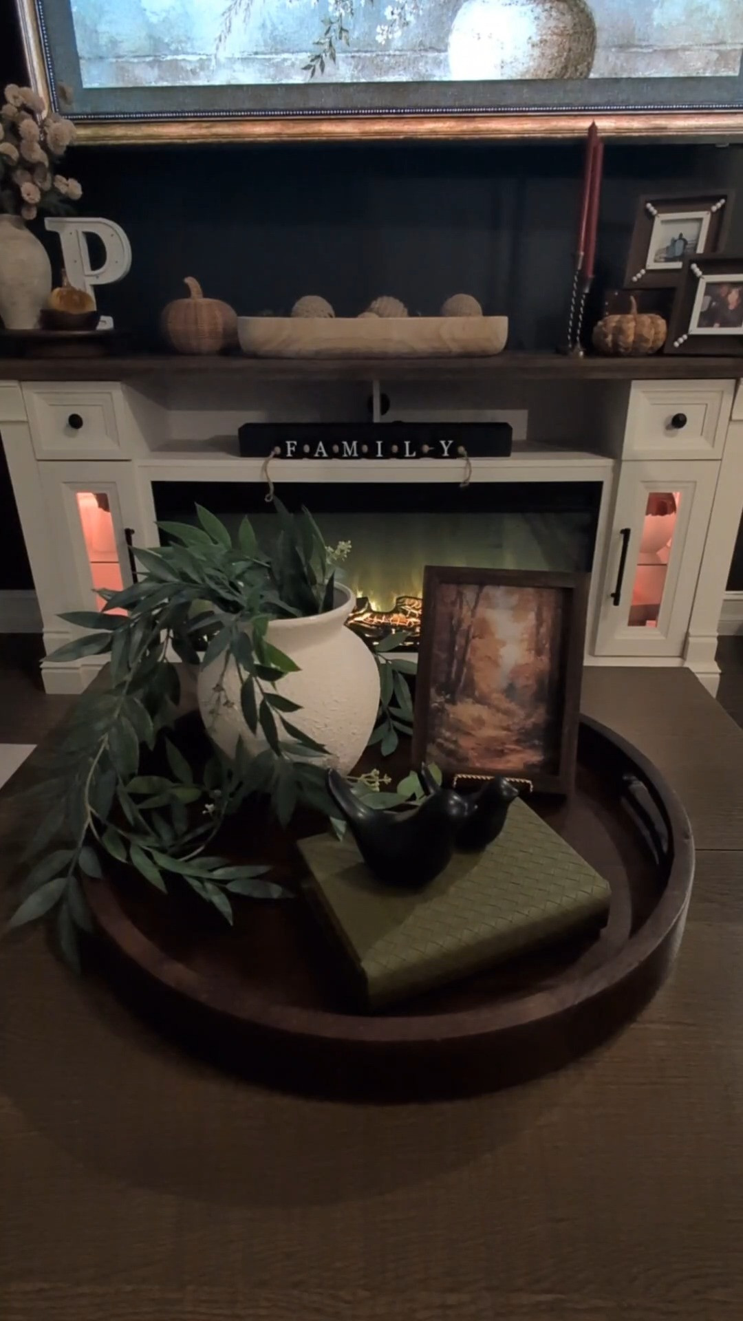 A simple coffee table tray formula that keeps your TV view clear while creating a cozy, high-end look. Shop everything below. ✨ 

 #LTKmomlife #LTKOver40 #LTKHome