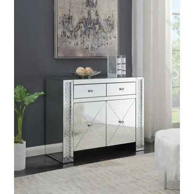 2 - Door Mirrored Accent Cabinet | Wayfair North America