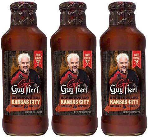 Guy Fieri Kansas City Style BBQ Sauce 19 oz (3 Pack) | Amazon (US)