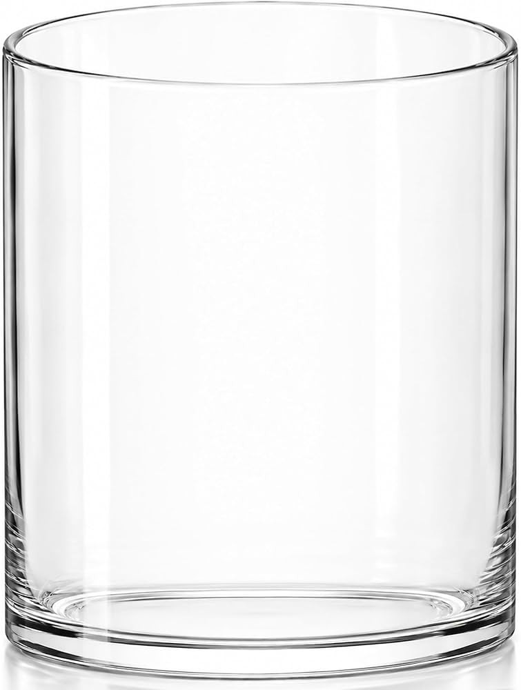 Royal Imports Flower Glass Vase Decorative Centerpiece for Home or Wedding - Cylinder Shape, 8" T... | Amazon (US)