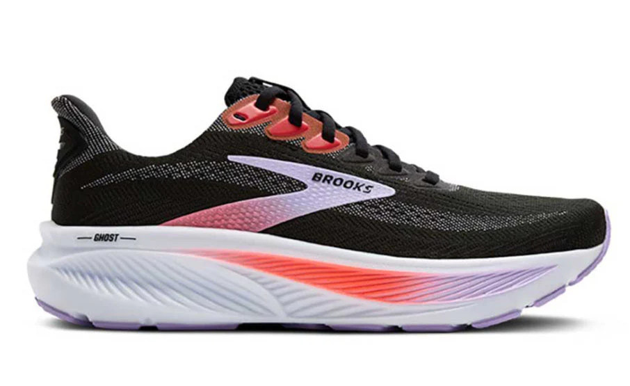 Brooks Women's Ghost 17 - 1204311B.080 - Black/Purple/Coral / 8 | Zulily
