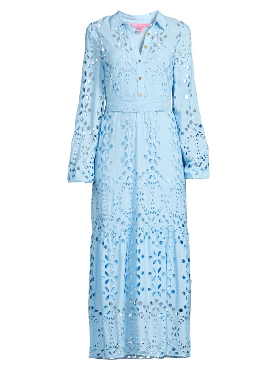 Zia Eyelet-Embroidered Maxi Dress | Saks Fifth Avenue