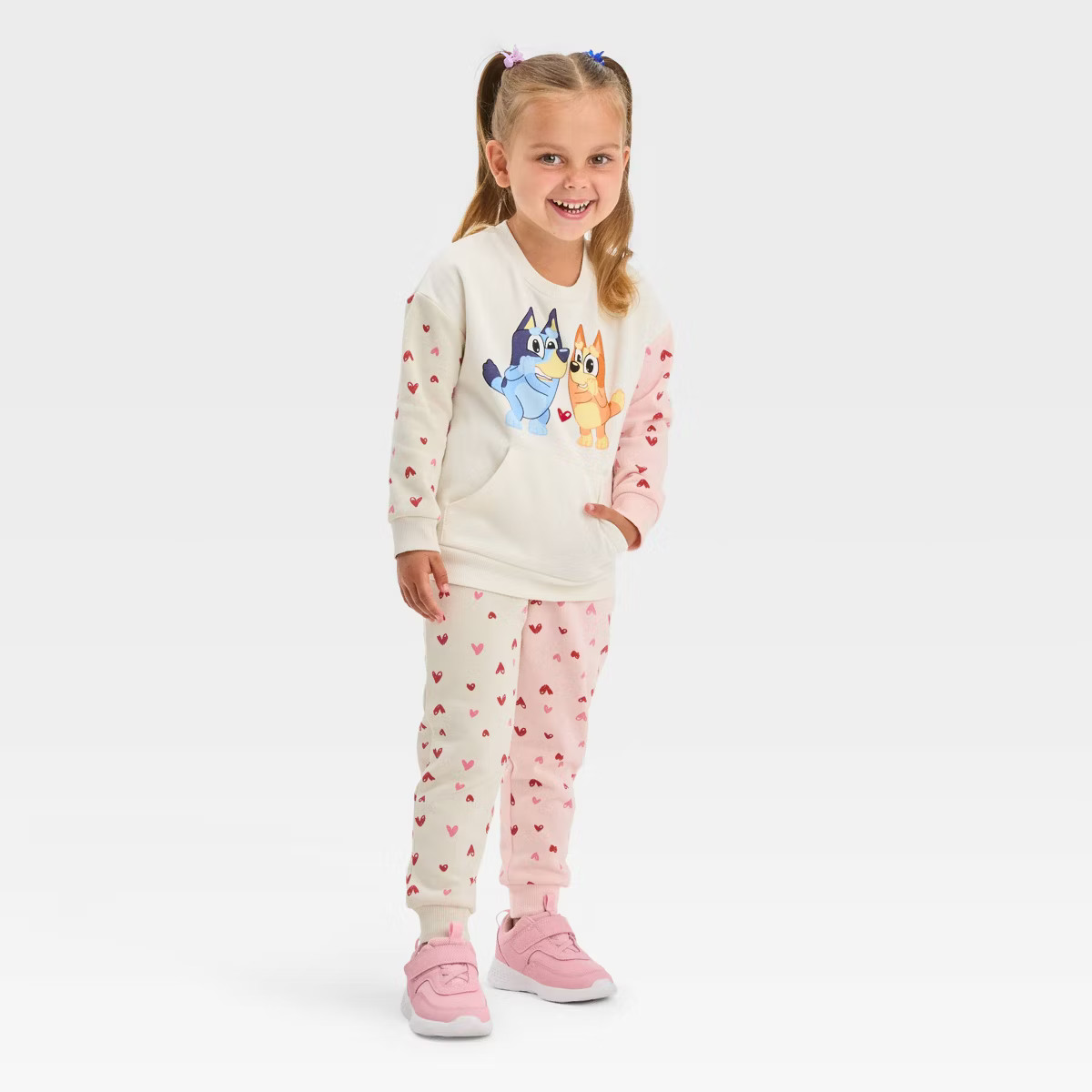 Toddler Girls' Bluey Top and Bottom Set - Pink | Target
