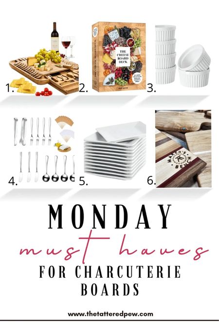 Monday Must haves for the charcuterie board! Appetizers plates, utensils, ramekins, cheese deck, book, cheese board, charcuterie board, Amazon finds

#LTKhome #LTKHoliday #LTKunder50