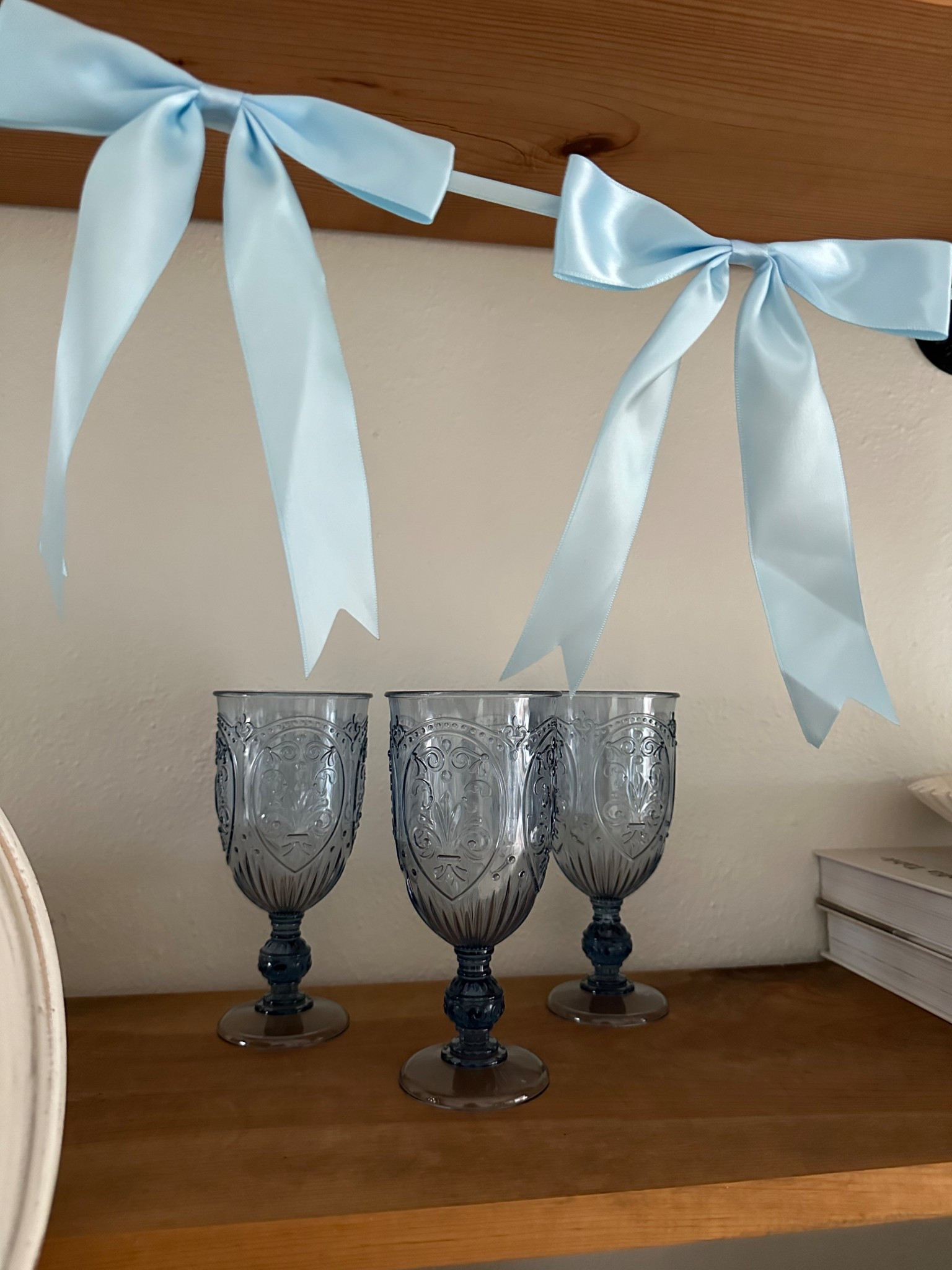 Amazon glasses and bow garland.
So cute for event decorations. Used them for the baby shower. 


#LTKWedding #LTKHome #LTKBaby