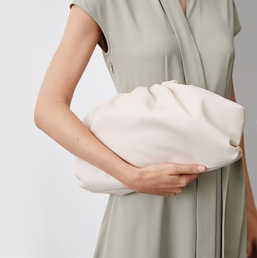XAP Clutch Purse for Women Dumpling Bag Trendy Designer Ruched Handbag Fashion Teen Pouch | Amazon (US)