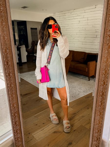 Midsize spring outfit 
Dress: XL
Cardigan: XXL
Sandals: TTS


#LTKmidsize #LTKfindsunder50 #LTKstyletip