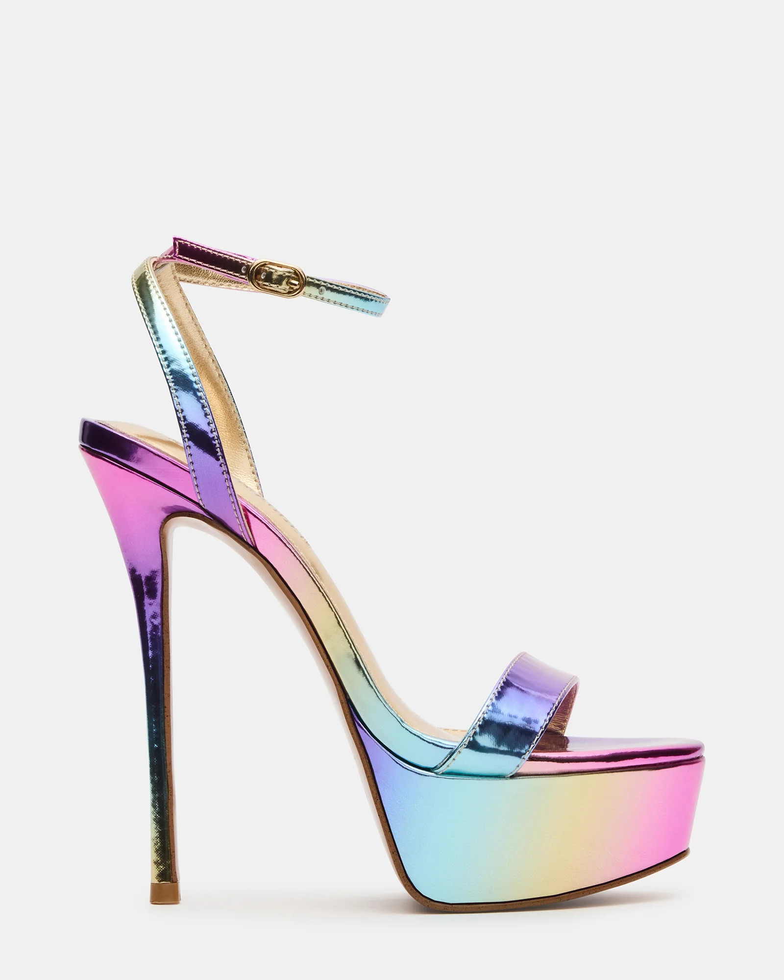 JAYLIN Metallic Multi Platform Stiletto Strappy Open Toe Women's Heel | Steve Madden (US)