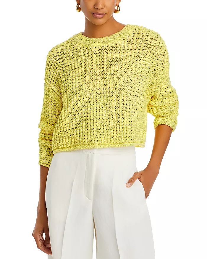 Waffle Knit Long Sleeve Sweater - 100% Exclusive | Bloomingdale's (US)