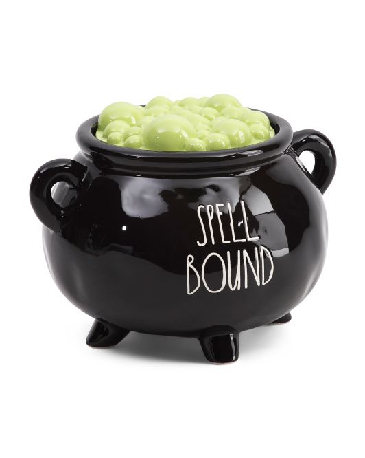 Large Ceramic Spell Bound Witch Cauldron | TJ Maxx