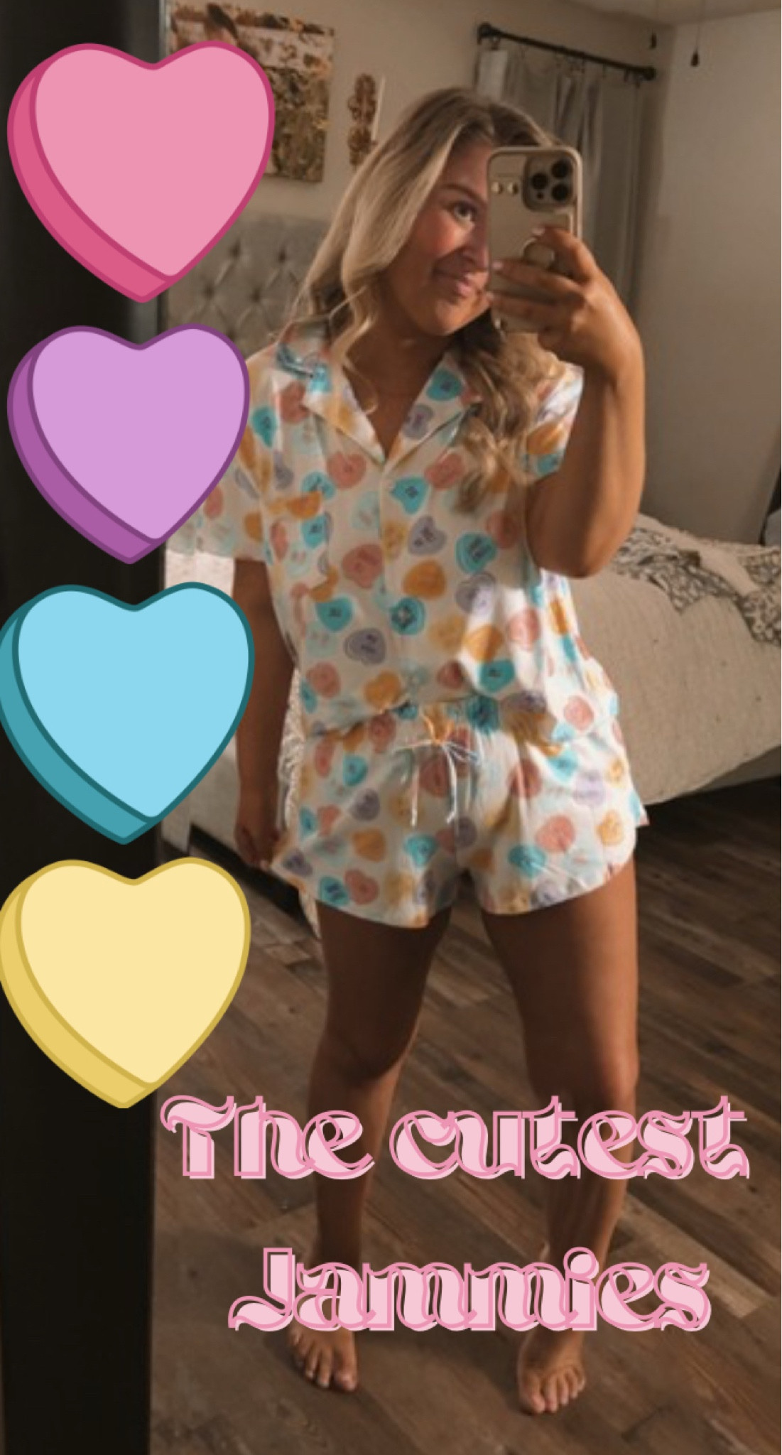 obsessed over this candy heart pjs💕💕 

#LTKStyleTip #LTKPetite #LTKSeasonal