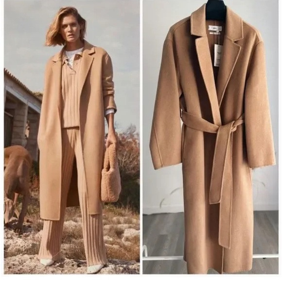 Mango Wool Blend Belted Coat Bloggers Fav New | Poshmark