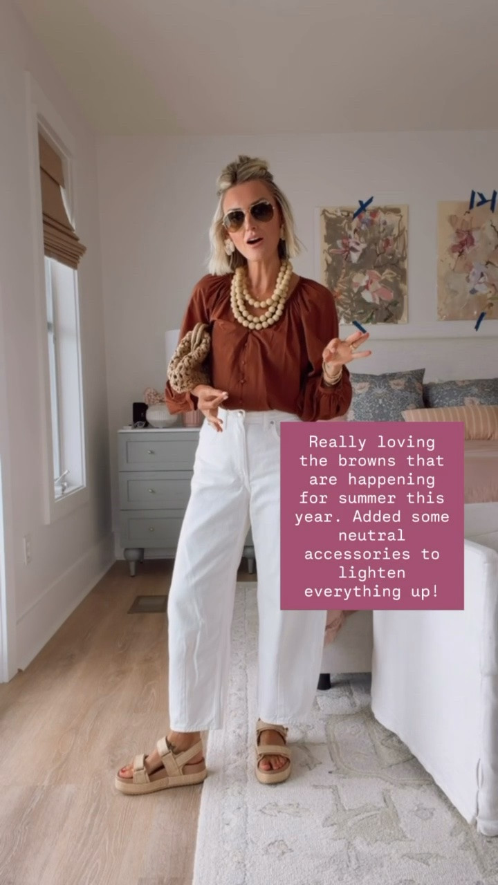 Loving how this top elevates these barrel jeans! Both of these pieces are Target finds! Wearing S/4. 

Loverly Grey, Target find, Target fashion, white barrel denim outfit, white barrel jeans outfit

#LTKSeasonal #LTKootd
