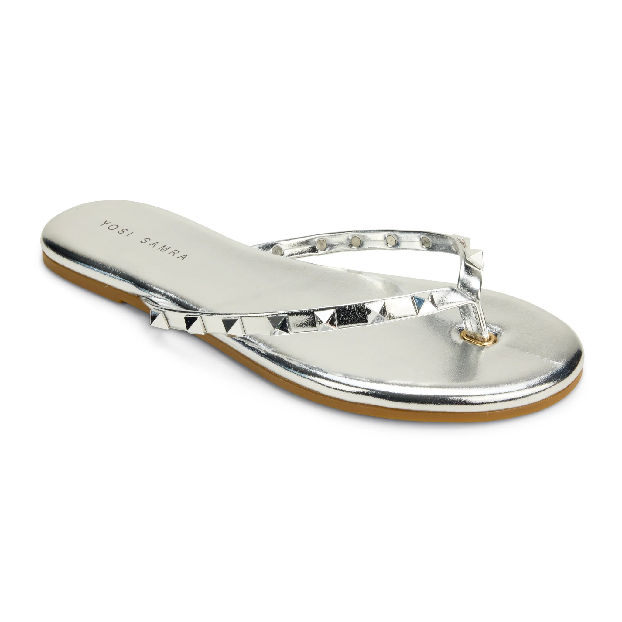 Rivington Stud Flip Flop in Silver | Yosi Samra