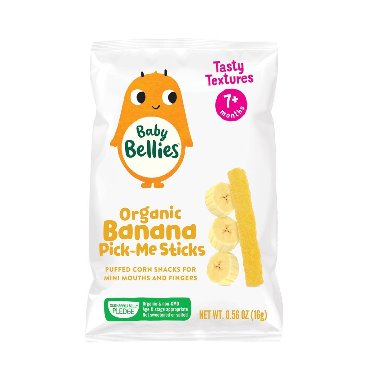 Little Bellies Organic Banana Pick-Me Sticks Baby Snacks - 0.56oz | Target
