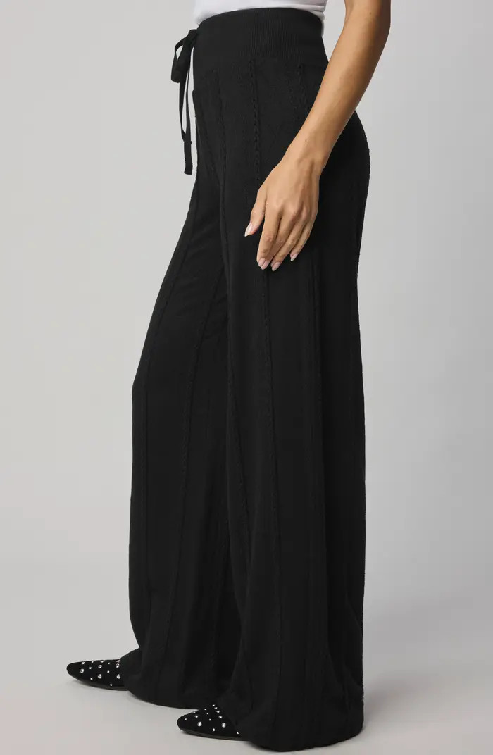 Splendid Cable Drawstring Wide Leg Pants | Nordstrom | Nordstrom