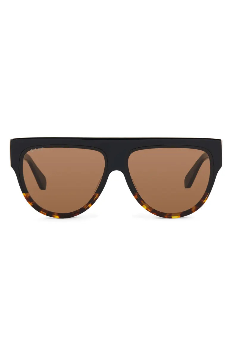 Georgie 58mm Gradient Flat Top Sunglasses | Nordstrom