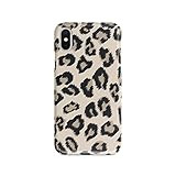 Beige Cheetah Phone Case For iPhone XR Case Milk Leopard Print Protective iPhone 10 Cover A740 | Amazon (US)