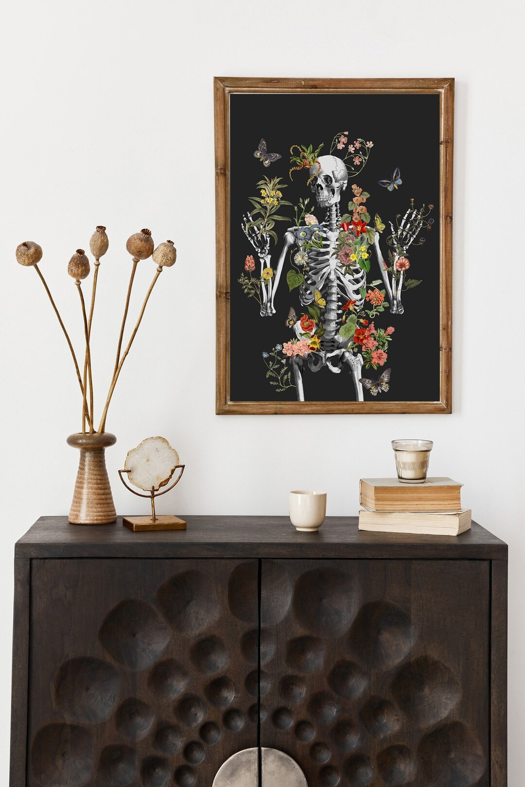 Floral Skeleton Print Anatomy Art Aesthetic Art Print Doctors Art Doctor Gift SKA287CA3 - Etsy | Etsy (US)