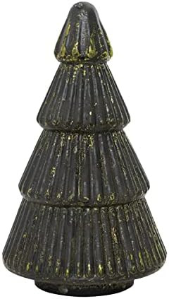Creative Co-Op Embossed Mercury Glass Tree, Green | Amazon (US)