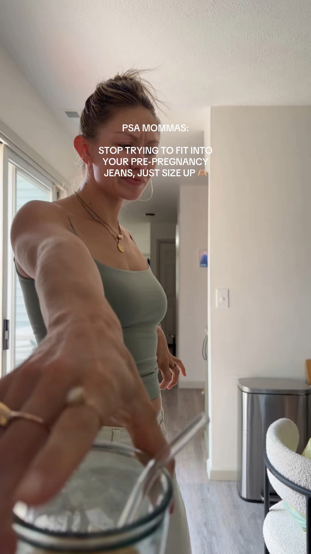 Jeans I am loving this postpartum! (Sized up in all hehe)

Pre-pregnancy I was size 27. Post-babies, I am size 28! So I have either gotten a size 28 or size 29 for extra room!

