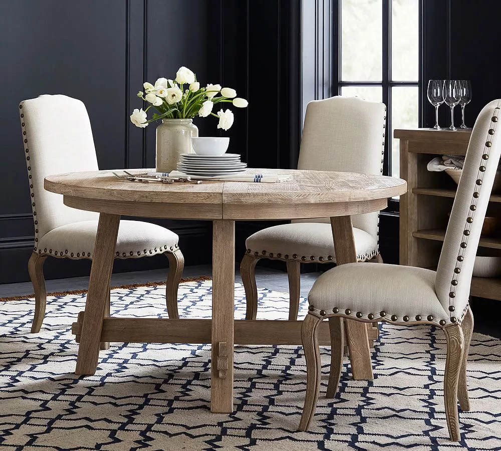 Pottery barn deals round extendable table