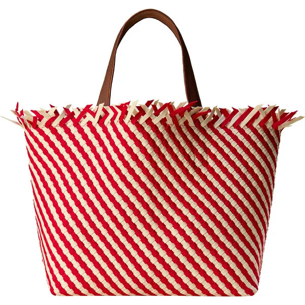 Women's Havana Large Handwoven Tote Striped, Amalfi - OS | Maisonette