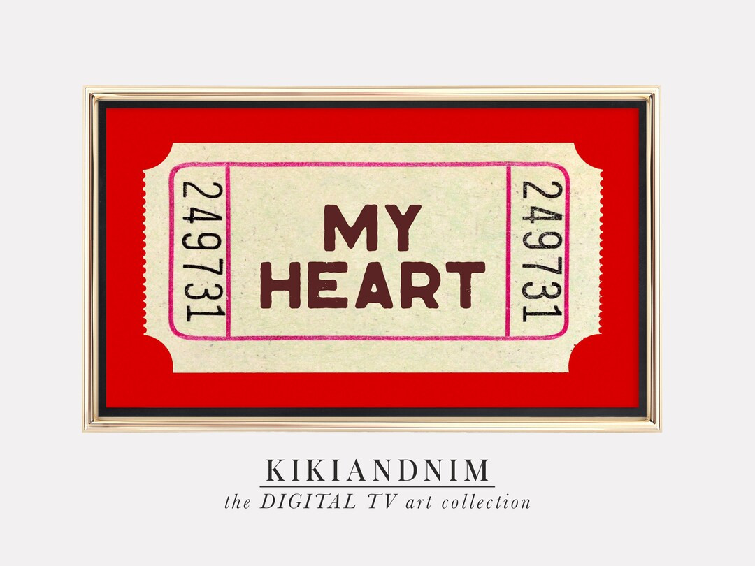 Samsung Frame Tv Art Trendy Modern Frame Tv Art Red Art for Frame Tv the Frame Tv Art Valentines ... | Etsy (US)