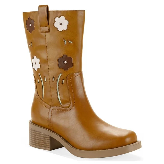 Celebrity Pink's Womens Wesley Floral Boots | Walmart (US)