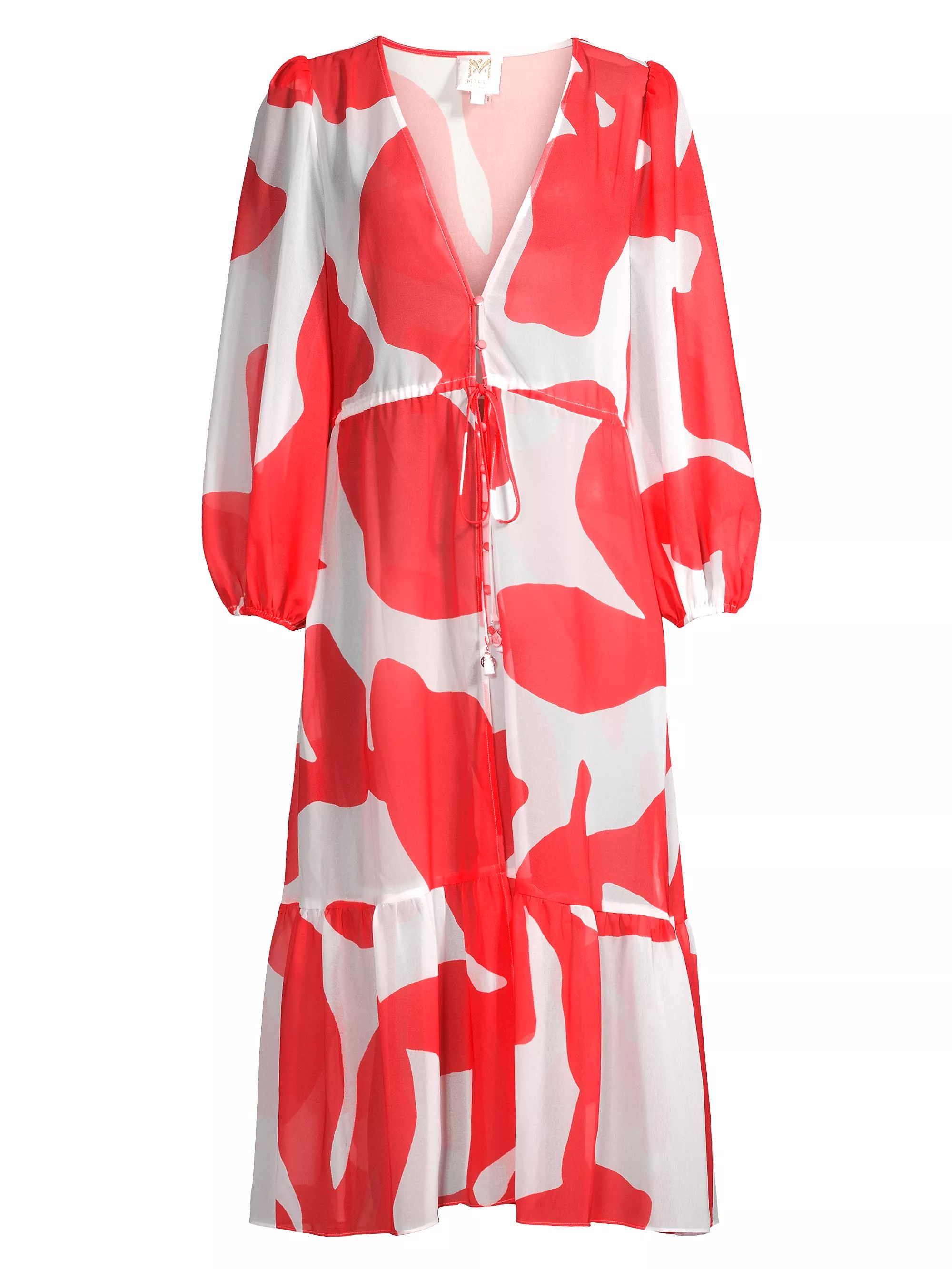 Fiona Grand Foliage Abstract Cover-Up | Saks Fifth Avenue