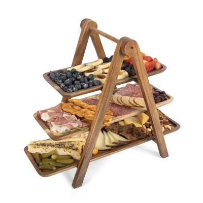 3 Tiered Serving Tray - Charcuterie Boards - Wood Serving Platters Austyn | Wayfair North America