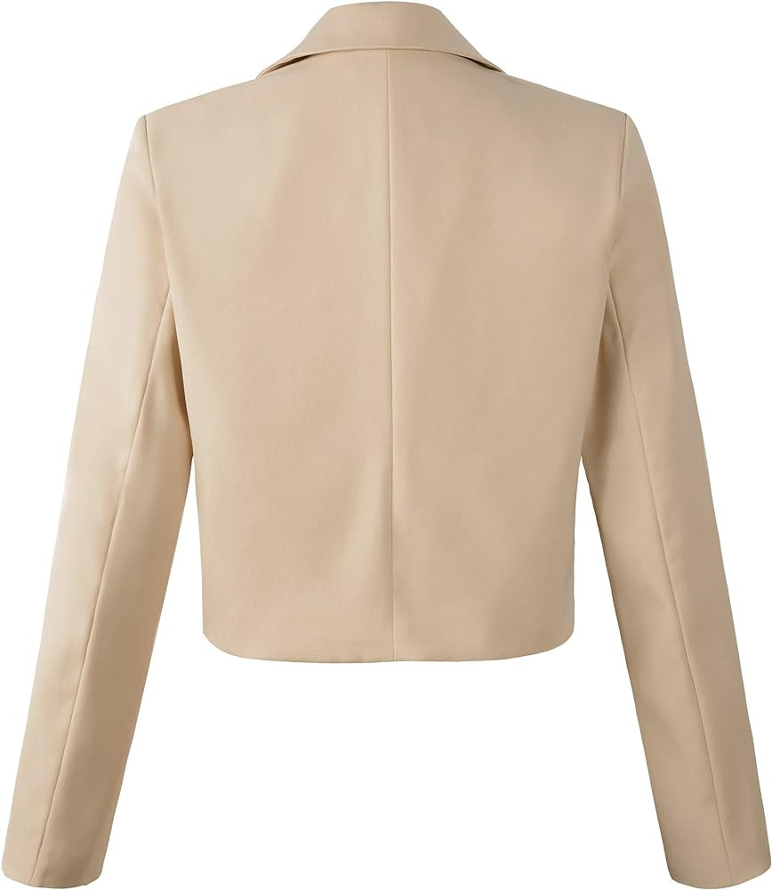Womens Casual Blazers Open Front Crop Blazer Jacket | Amazon (US)